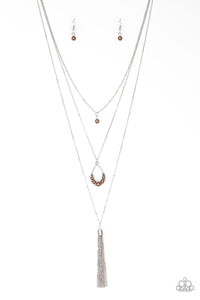 BE FANCY - BROWN NECKLACE