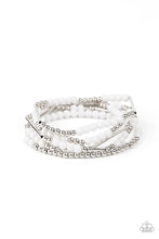 Load image into Gallery viewer, BEAD BETWEEN THE LINES - WHITE BRACELET