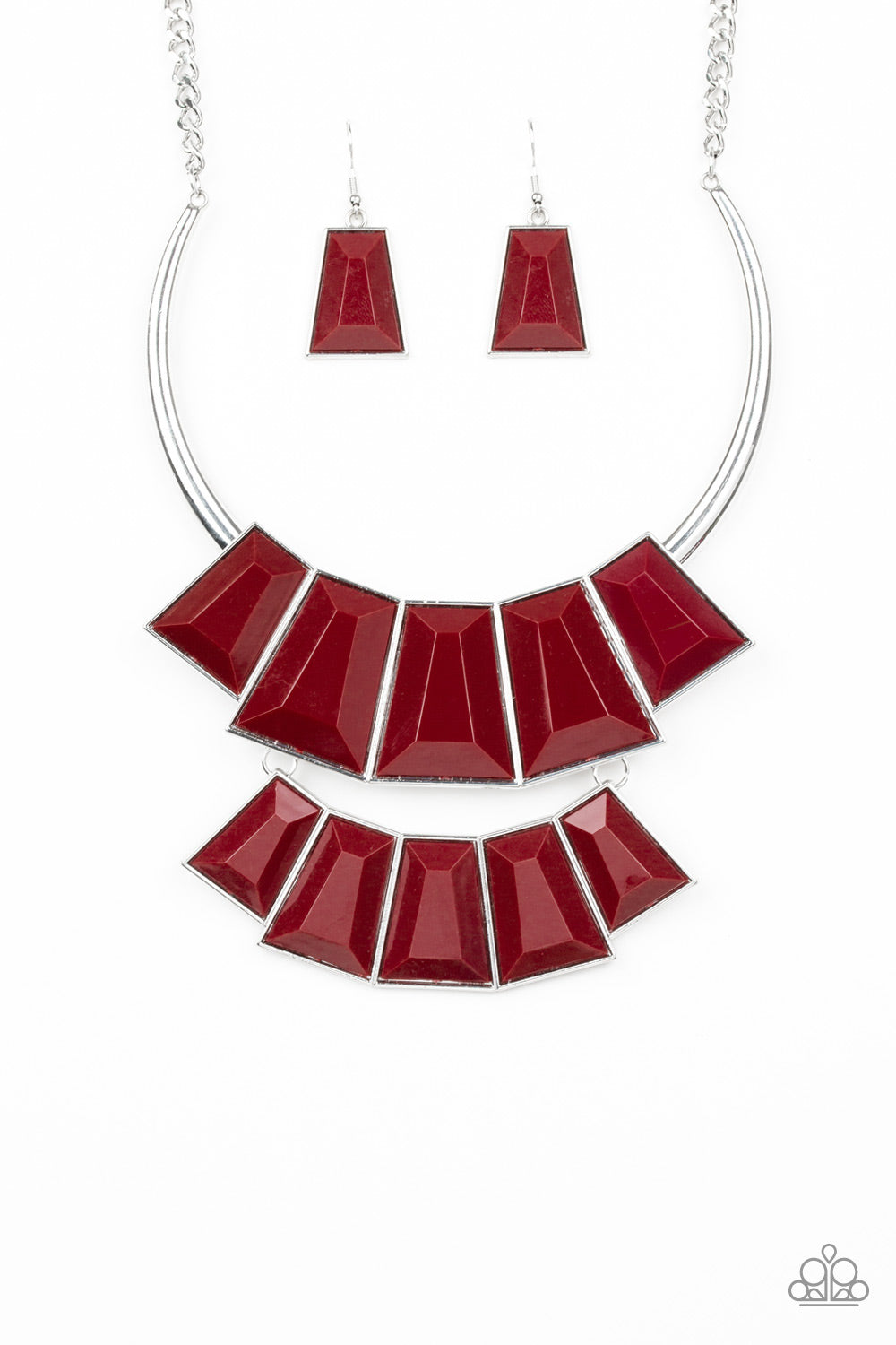 LIONS, TIGRESS, AND BEARS - RED NECKLACE