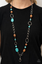 Load image into Gallery viewer, PRAIRIE RESERVE - BLUE/TURQUOISE LANYARD NECKLACE