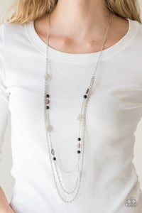 PRETTY POP-TASTIC!  -  BLACK NECKLACE