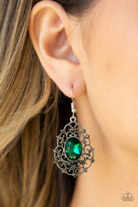 REGAL RAZZLE - GREEN EARRING