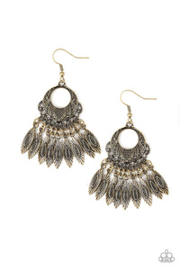 COUNTRY CHIMES - BRASS EARRING