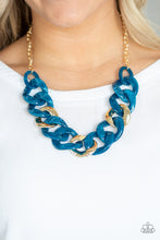 Load image into Gallery viewer, I HAVE A HAUTE DATE - BLUE NECKLACE