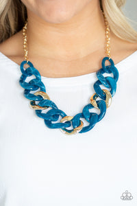 I HAVE A HAUTE DATE - BLUE NECKLACE