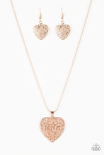 Load image into Gallery viewer, LOOK INTO YOUR HEART - ROSE GOLD NECKLACE