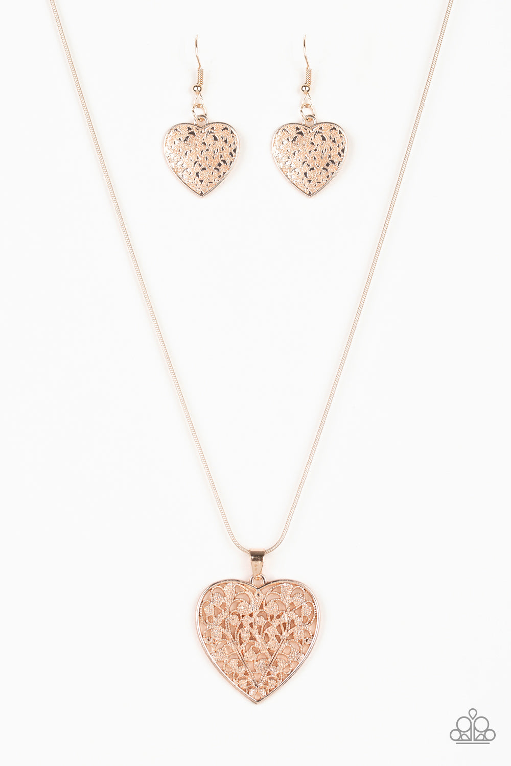 LOOK INTO YOUR HEART - ROSE GOLD NECKLACE