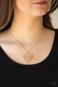 LOOK INTO YOUR HEART - ROSE GOLD NECKLACE