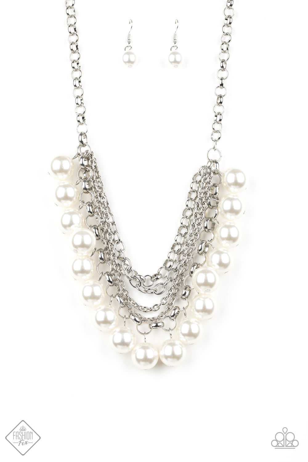 ONE-WAY WALL STREET - WHITE NECKLACE
