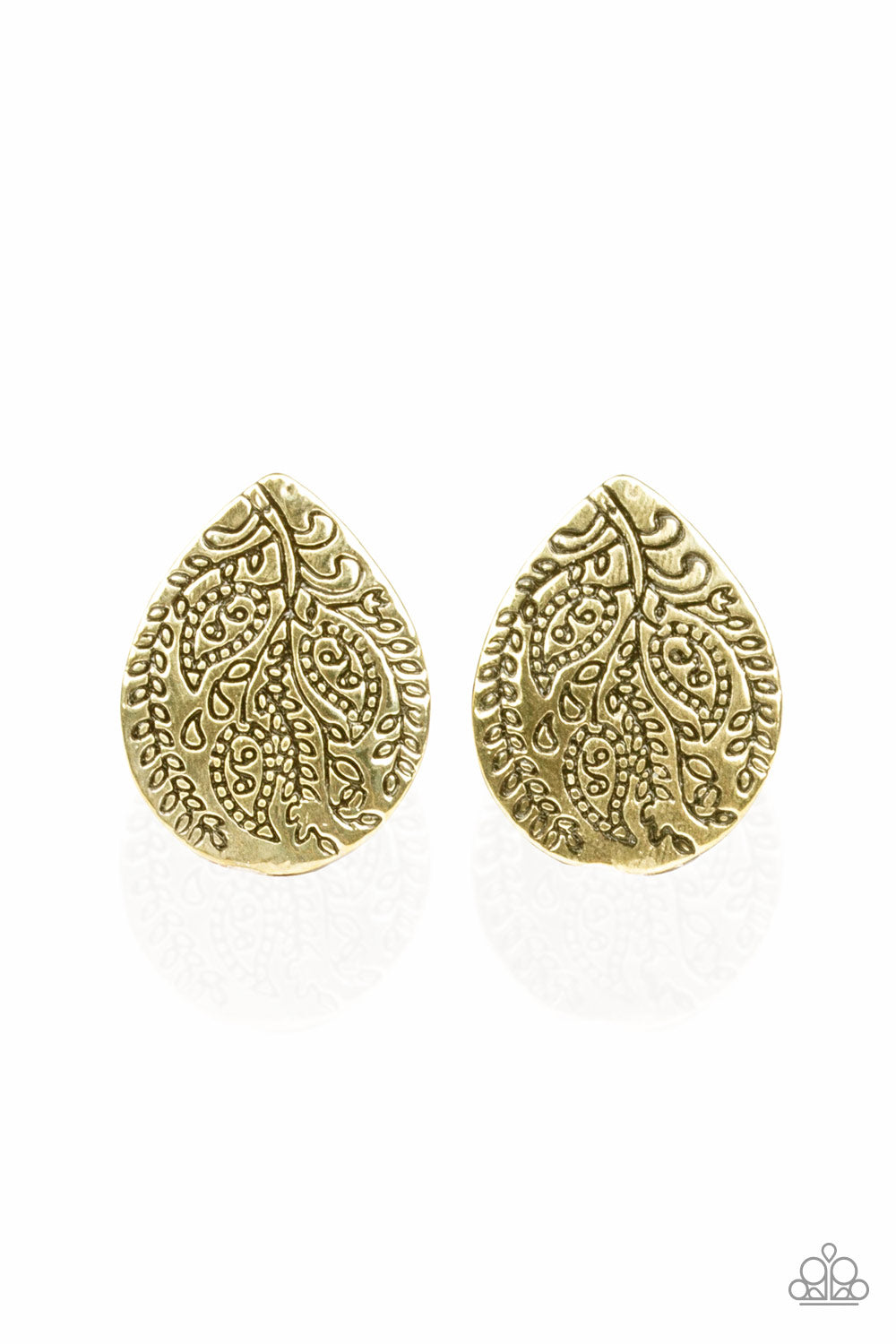 SEASONAL BLISS - BRASS POST EARRING