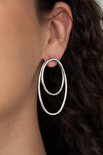 Load image into Gallery viewer, SO OVAL-DRAMATIC  -  SILVER POST EARRING