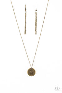ALL THINGS ARE POSSIBLE - BRASS NECKLACE