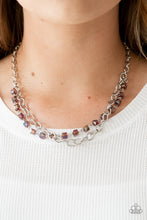 Load image into Gallery viewer, BLOCK PARTY PRINCESS - PURPLE NECKLACE