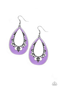 COMPLIMENTS TO THE CHIC - PURPLE EARRING