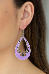 COMPLIMENTS TO THE CHIC - PURPLE EARRING