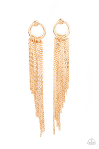 DIVINELY DIPPING - GOLD POST EARRING