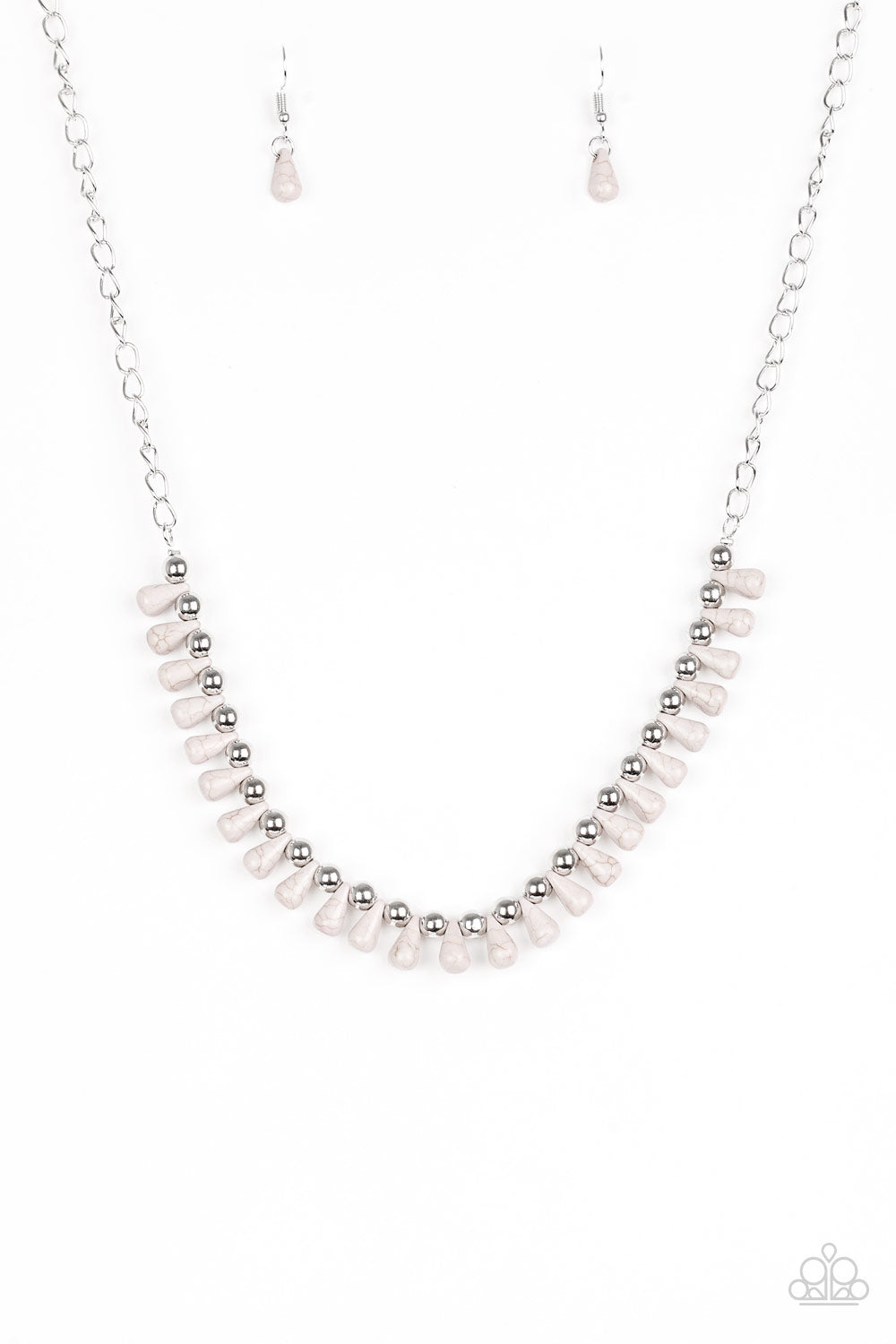 EXTINCT SPECIES - GRAY NECKLACE
