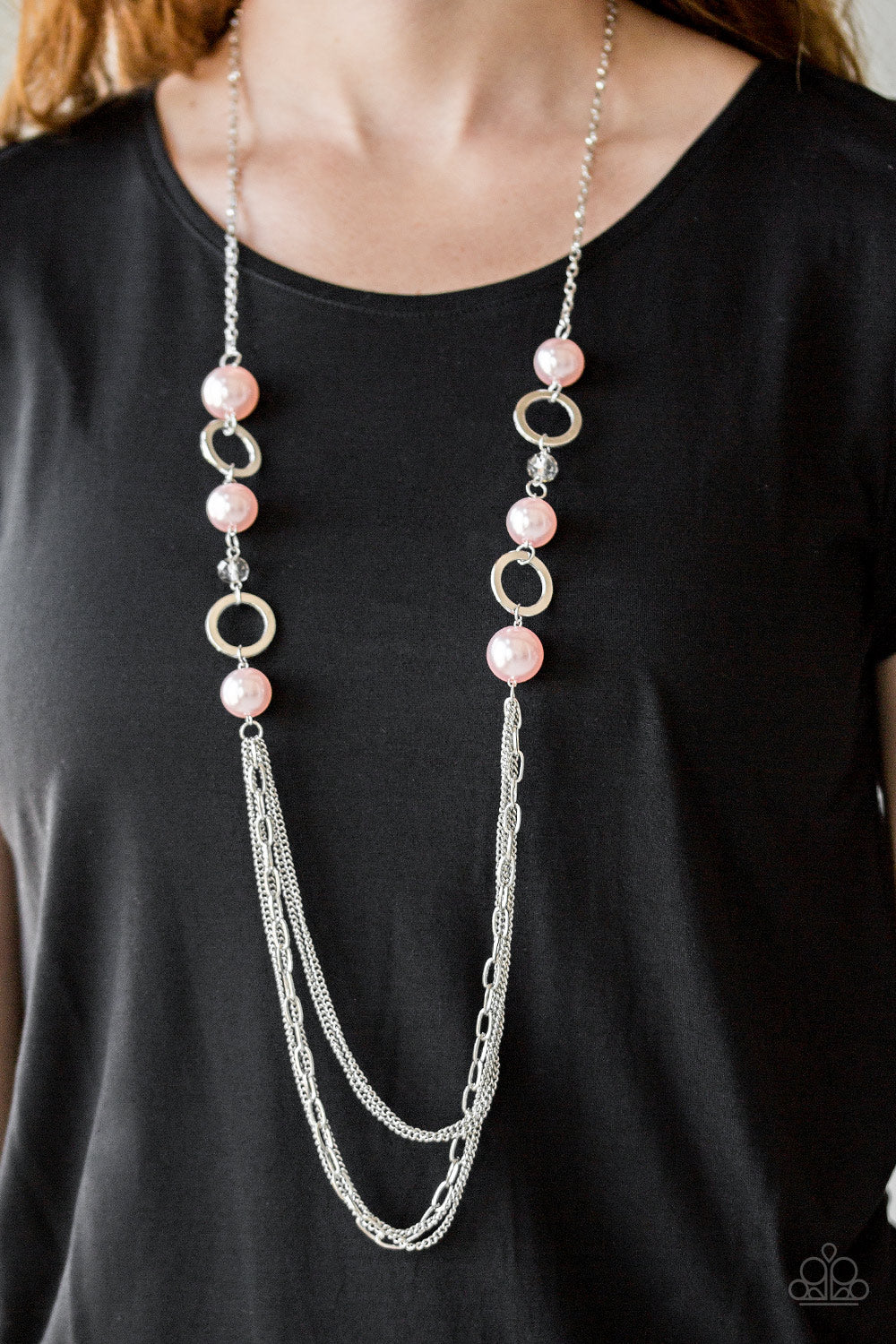 IT'S ABOUT SHOWTIME - PINK NECKLACE