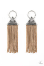 Load image into Gallery viewer, OH MY GIZA - BROWN TASSEL POST EARRING