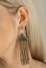 Load image into Gallery viewer, OH MY GIZA - BROWN TASSEL POST EARRING