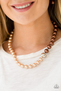 5TH AVENUE A-LISTER  -  BROWN NECKLACE