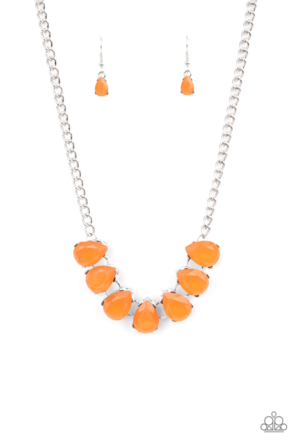 ABOVE THE CLOUDS - ORANGE NECKLACE
