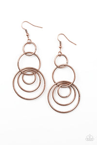 CHIC CIRCLES - COPPER EARRING