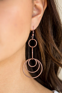 CHIC CIRCLES - COPPER EARRING