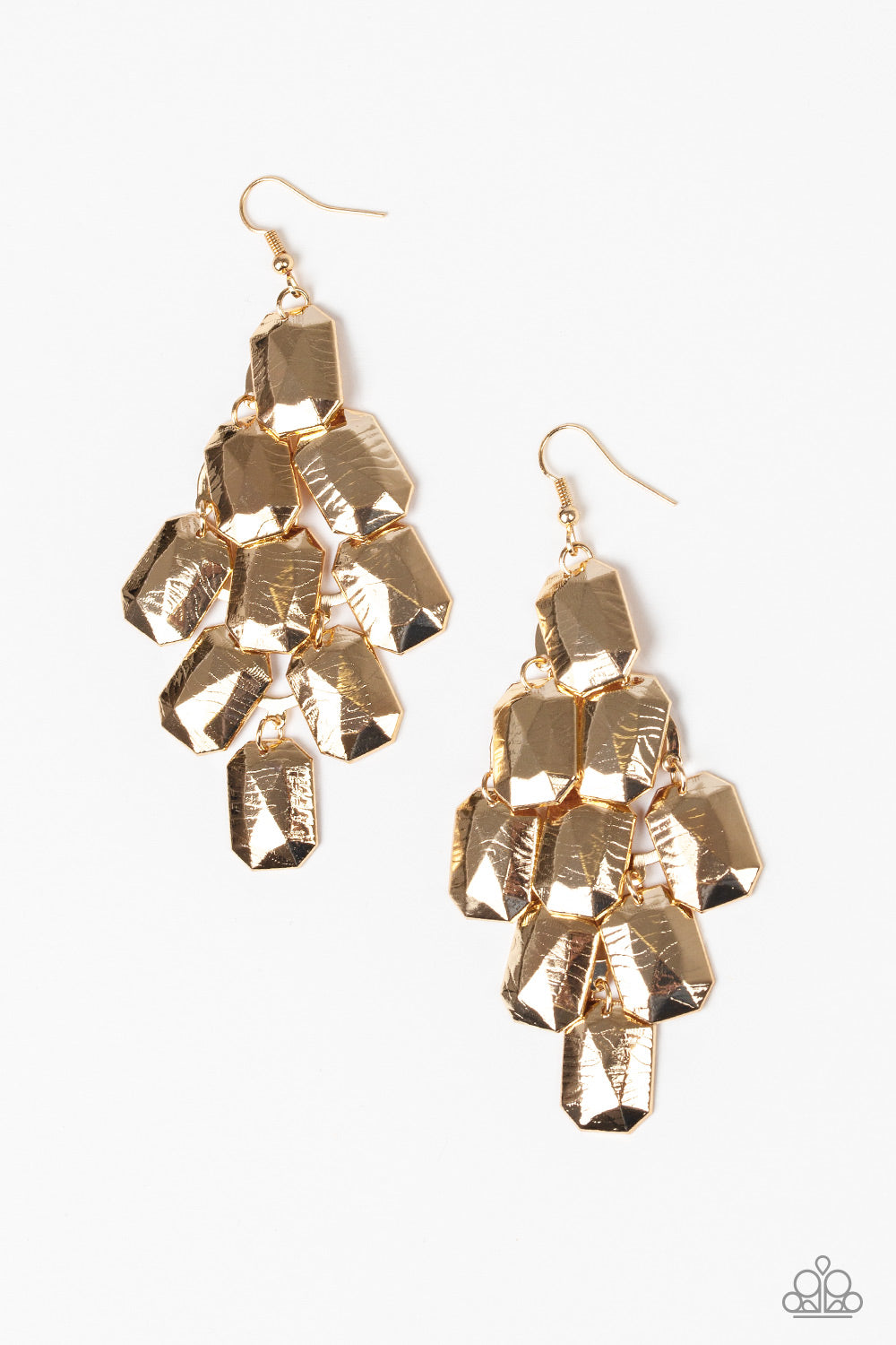 CONTEMPORARY CATWALK - GOLD EARRING