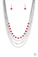 Load image into Gallery viewer, EXTRAVAGANT ELEGANCE - RED NECKLACE