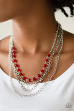 Load image into Gallery viewer, EXTRAVAGANT ELEGANCE - RED NECKLACE