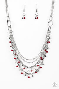 FINANCIALLY FABULOUS - RED NECKLACE