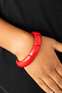 PEACE OUT - RED BRACELET