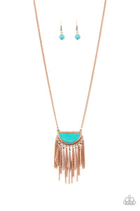 DESERT HUSTLE - COPPER/TURQUOISE NECKLACE