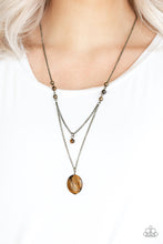 Load image into Gallery viewer, TIME TO HIT THE ROAM - BRASS NECKLACE