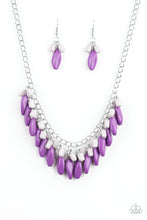 Load image into Gallery viewer, BEAD BINGE - PURPLE NECKLACE