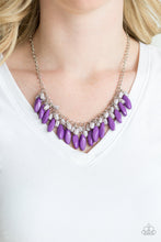 Load image into Gallery viewer, BEAD BINGE - PURPLE NECKLACE