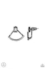Load image into Gallery viewer, DELICATE ARCHES - BLACK POST EARRING