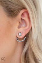 Load image into Gallery viewer, DELICATE ARCHES - BLACK POST EARRING