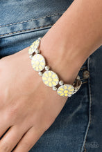 Load image into Gallery viewer, DANCING DAHLIAS - YELLOW BRACELET