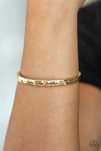 LOVE ONE ANOTHER - GOLD BRACELET