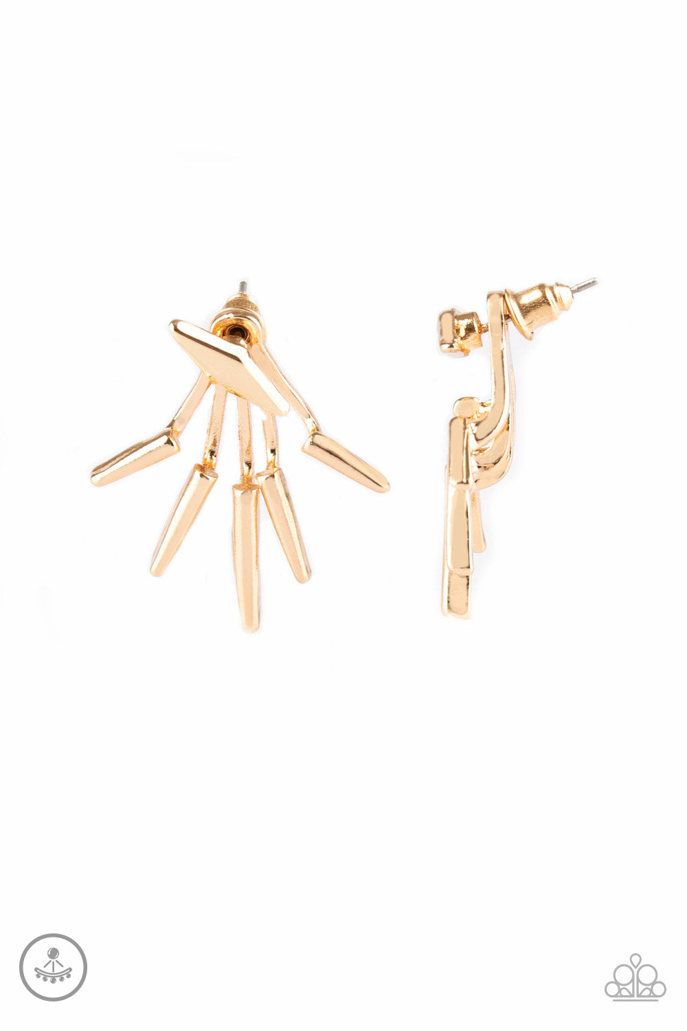 EXTRA ELECTRIC - GOLD POST EARRING