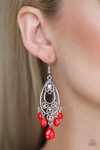 Load image into Gallery viewer, FASHION FLIRT - RED EARRING