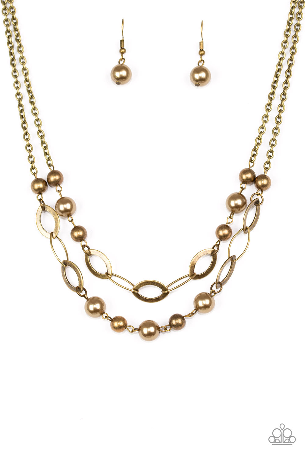 GLIMMER TAKES ALL - BRASS NECKLACE