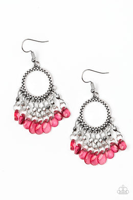 PARADISE PALACE - RED EARRING