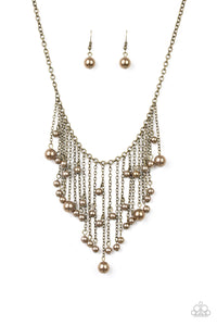 CATWALK CHAMP - BRASS NECKLACE