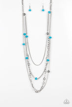 Load image into Gallery viewer, GLAMOUR GROTTO - BLUE NECKLACE