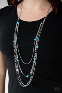 GLAMOUR GROTTO - BLUE NECKLACE
