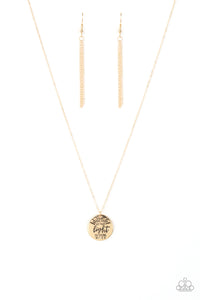 LET YOUR LIGHT SO SHINE - GOLD NECKLACE