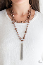 Load image into Gallery viewer, SOCIAL HOUR - BROWN NECKLACE